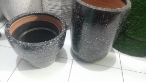 pot kapsul hitam 50 cm