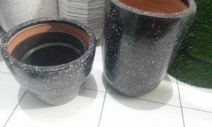 pot kapsul hitam 50 cm