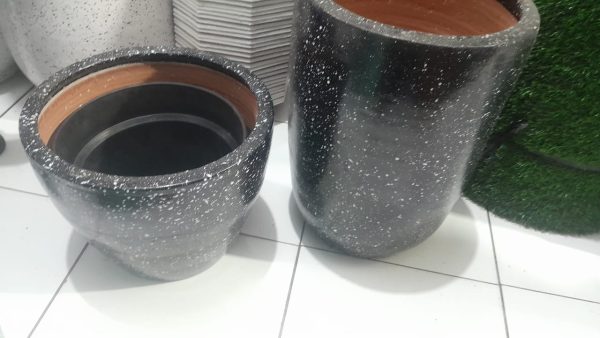 pot kapsul hitam 50 cm