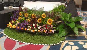 mini garden berbunga